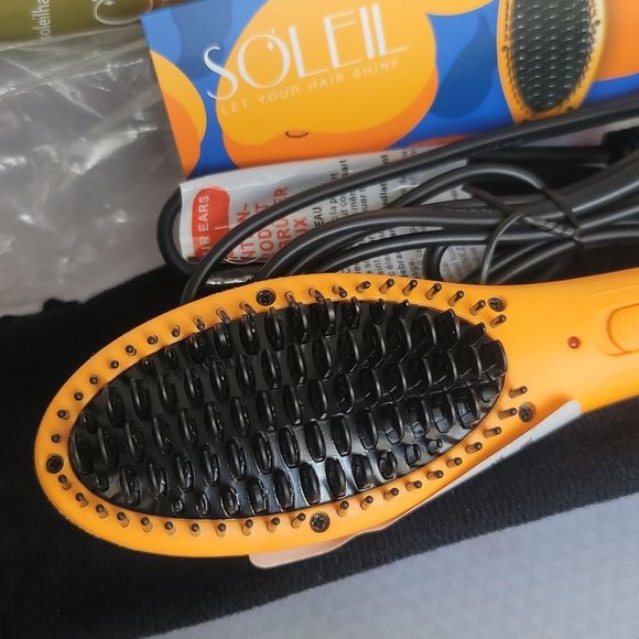 SOLEIL HAIR TOOLS Mini Heat Brush - Apricot - Picture 3 of 7